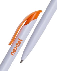 Caneta Plástica com Design Moderno e Prático para Uso no Escritório. Perfeita para Escrever de Forma Confortável e Precisa. Adquira a Sua Agora!