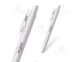 Caneta plástica - 123: utensílio de escrita em plástico resistente e design moderno. Perfeita para uso no escritório, escola