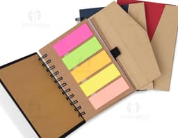 Bloco de anotações ecológico para organizar suas tarefas diárias. Feito com material reciclado, é perfeito para escrita e