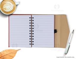 Bloco de anotações ecológico: ideal para suas anotações diárias no escritório ou na escola. Feito com material reciclado