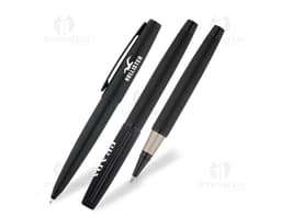 Conjunto de roller e esferográfica para escrita elegante e profissional. Ideal para usar no escritório, assinar contratos ou