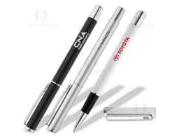 Caneta de metal brilhante para escrita em papel, perfeita para uso de escritório e educação. Com design elegante e durável