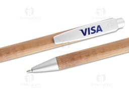 Bolígrafo Ecológico de Metal Plateado - Ideal para escritura ecológica, este bolígrafo sostenible está hecho de metal