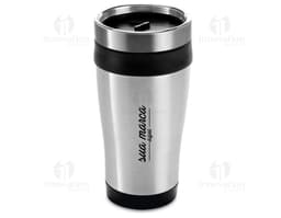 Copo para viagem em aço inox 420ml, perfeito para manter suas bebidas quentes ou geladas por mais tempo. Com design moderno