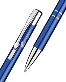 Caneta metálica de cor prateada, escrita fina, design elegante, ideal para uso no escritório, escola ou em casa. Perfeita para assinar documentos, fazer anotações e desenhos.