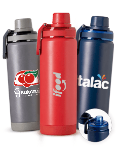Garrafa Térmica 600ml em aço inoxidável, produto ideal para armazenar líquidos de forma segura e manter a temperatura.