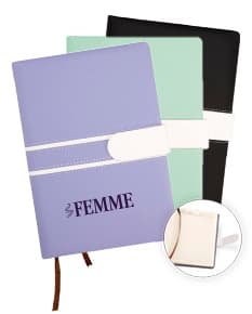 MATTE LEATHER NOTEBOOK WITH HANDLE