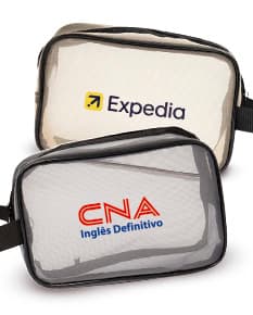 Nécessaire de Malha marrom e preta, feita de couro, com alça de metal e fecho. Ideal para guardar dinheiro, celular, maquiagem e outros objetos pessoais. Estilo moderno e elegante, perfeito para viagens e uso diário.