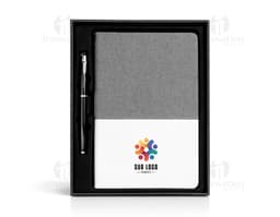 Cuaderno y carpeta ejecutiva, conjunto de equipos tecnológicos para oficina, tecnología moderna y portátil, con pantalla