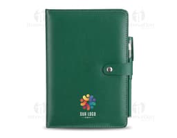 CARNET EN CUIR SYNTHÉTIQUE AVEC STYLO