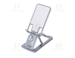 Suporte de celular em alumínio, moderno e elegante, ideal para manter seu telefone móvel conectado e visível em seu ambiente