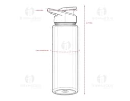 PLASTIC BOTTLE 800ML