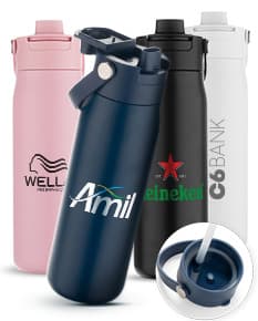 GARRAFA TÉRMICA COM ALÇA 600ML