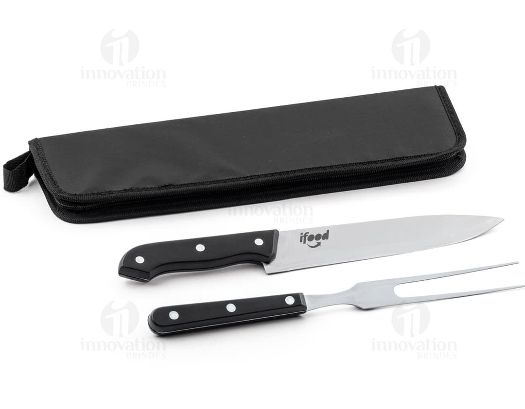 BBQ Set - Stainless Steel Accessory for Professional and Amateur Grillers. Ideal for Preparing Meat with Ease and Elegance.