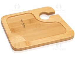 Tábua de madeira para cozinha, utensílio de aço inox para preparar alimentos. Ideal para sua família, superfície lisa e