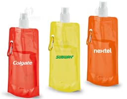Squeeze dobrável de 460ml, perfeito para manter a higiene e a limpeza sempre em dia! Ideal para armazenar líquidos de