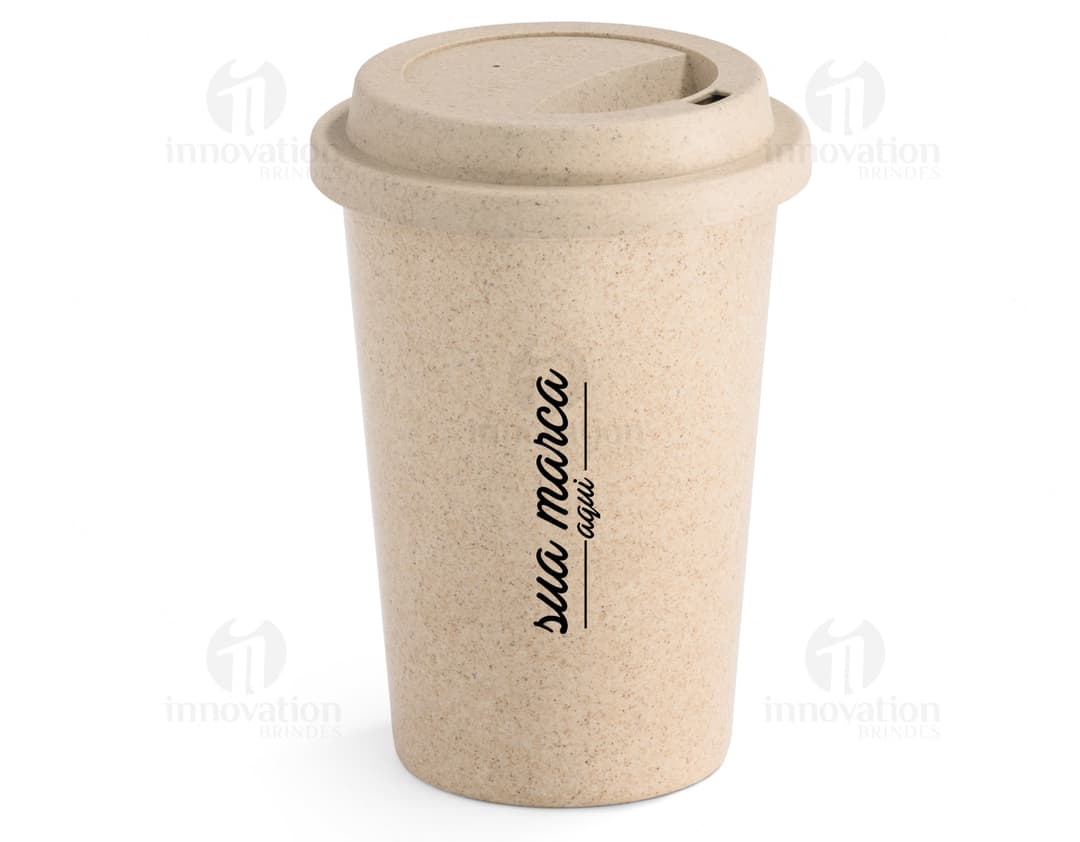 Copo de fibra de bambu 450ml - Reutilizável, sustentável e perfeito para seu dia a dia. Desfrute de suas bebidas favoritas