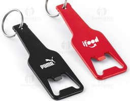 Chrome metal bottle opener keychain, a symbol of safety and practicality. Perfect for keeping your keys organized and always