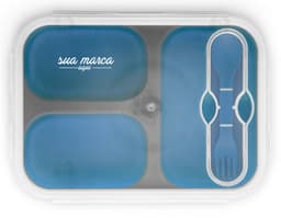 Marmita de silicone: a solução perfeita para refeições práticas e saudáveis. Feita com material de alta qualidade, design