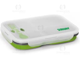 Marmita de Silicone - Prática e moderna, essa marmita é o acessório perfeito para suas refeições. Feita em silicone, é