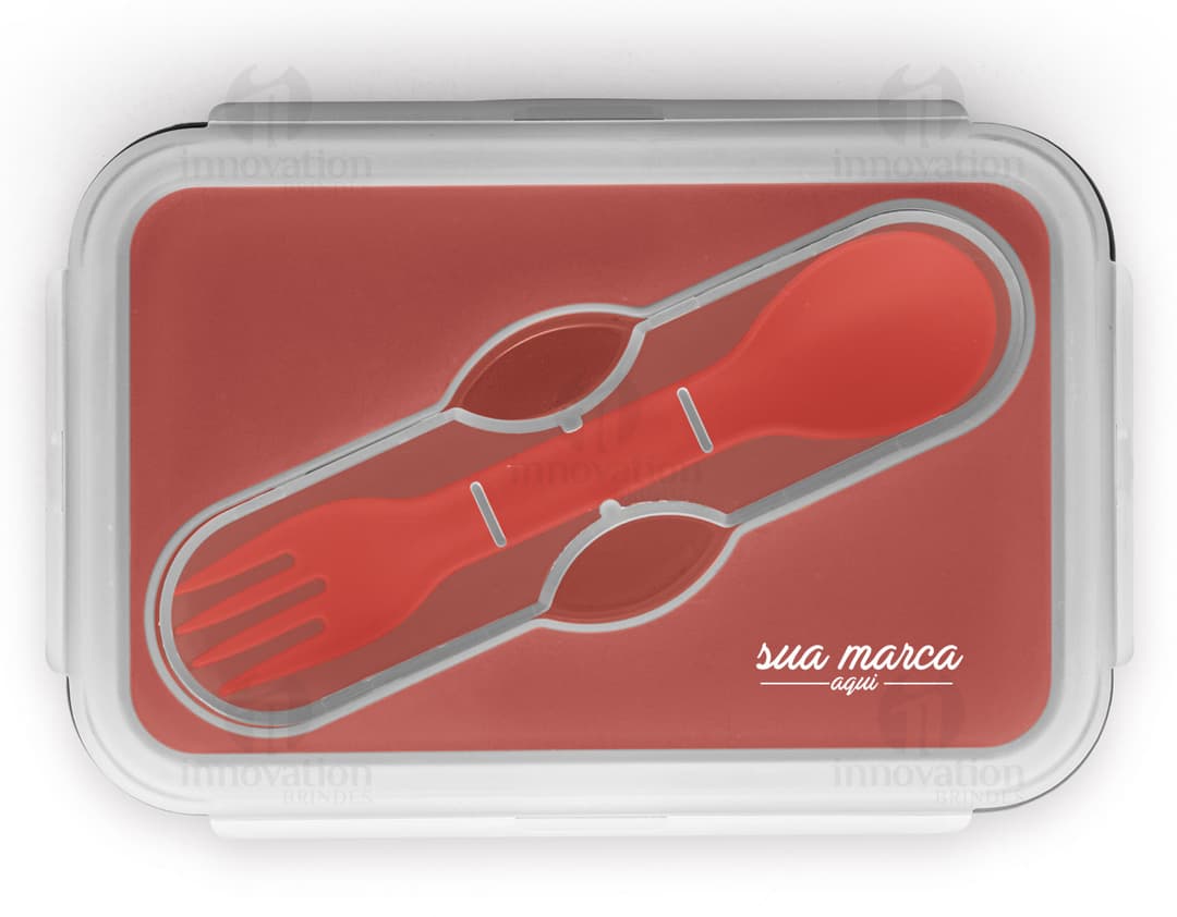 Marmita retrátil em silicone de 640ml com uma variedade de alimentos saudáveis, como ervilhas, frutas, legumes e legumes