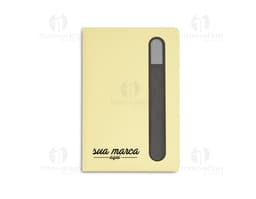 Bloco de Anotações 21,5x14,5cm: O companheiro perfeito para suas ideias e anotações. Com design clean e papel de alta