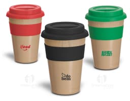 Copo de Fibra de Bambu 450ml - Sustentável e Elegante para suas Bebidas Feito com material ecológico, o copo de fibra de