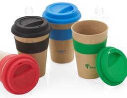 Copo Fibra de Bambu 450ml: Sustentabilidade e praticidade em um só produto! Feito com material ecológico, ideal para bebidas