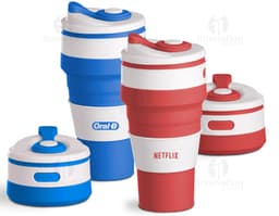 Copo de silicone retrátil 500 ml, perfeito para te acompanhar no dia a dia. Feito em material resistente e de alta qualidade