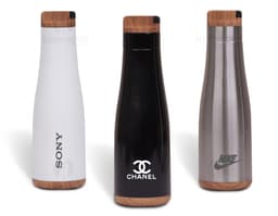 Garrafa de metal elegante e prática, ideal para manter suas bebidas sempre frescas. Aproveite