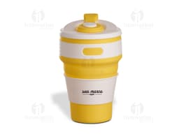 Copo de silicone retrátil 350 ml, perfeito para te acompanhar em todos os momentos. Feito de material plástico resistente
