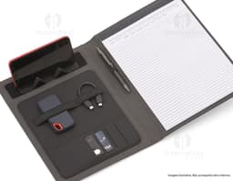 Pasta com carregador: Praticidade e tecnologia reunidas em um só produto! Ideal para manter seus dispositivos eletrônicos