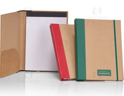 Empty folder made of cardboard for document organization. Ideal for agendas and notes. Perfect for school and professional
