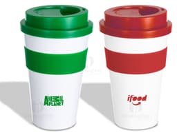 Copo Plástico 480ml Amarelo - Ideal para armazenar líquidos, seja água, café ou chá. Perfeito para uso individual ou em