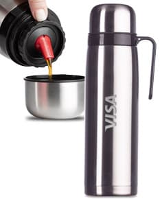 Garrafa Térmica 1L - Mantenha suas bebidas favoritas na temperatura ideal por mais tempo com esta garrafa térmica de 1 litro. Perfeita para manter sua água gelada ou seu café quentinho. Design elegante e prático para te acompanhar aonde quer que vá. Adquira já a sua!