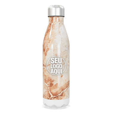 Garrafa Inox Mármore Bege 750ml personalizado