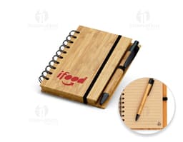Bloco de anotações em bambu para organização no seu dia a dia! Perfeito para a escola, trabalho ou estudos. Feito de material
