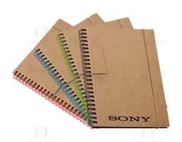 Bloco de anotações de papel reciclado - Ideal para deixar suas anotações sempre à mão! Feito de papelão corrugado, perfeito