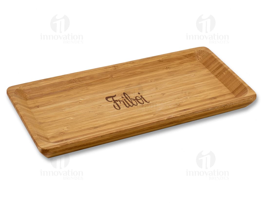 Travessa de Bambu para Servir - Perfeita para apresentar seus pratos com elegância e sustentabilidade. Feita em bambu de alta