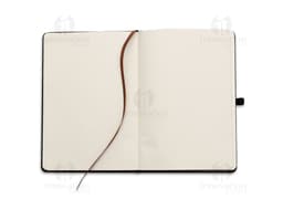 Bloco de anotações moderno e elegante, perfeito para o seu dia a dia! Com capa em couro sintético, este bloco de notas é