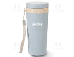 Vaso Térmico de Fibra de Bambú 350ml - Ideal para mantener tus bebidas calientes o frías por más tiempo. Hecho de material