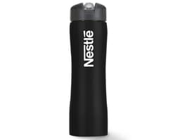 Garrafa squeeze de metal 600ml para higiene pessoal e praticidade. Ideal para transportar líquidos de limpeza e higiene.