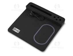 Mouse pad carregador por indução para escritório moderno e compacto. Ideal para manter seu dispositivo carregado enquanto
