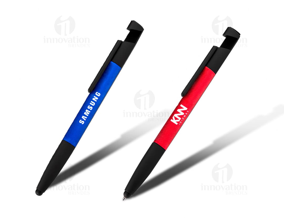 Caneta de metal resistente e elegante para o seu escritório ou estudo. Feita com material de alta qualidade, essa caneta