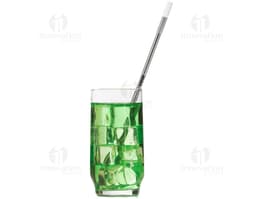 Canudo de metal e escova com embalagem: a solução sustentável perfeita para o seu dia a dia. Feito de aço inoxidável