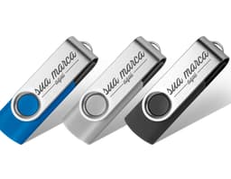 Pen Drive Plástico Giratorio 32GB: ¡almacene sus archivos con seguridad y estilo! Con diseño moderno y práctico, este pen