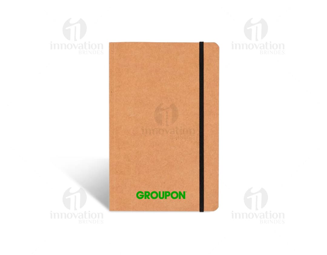 Caderneta tipo moleskine 21x13,7 cm - Bloco de notas vintage amarelo, perfeito para escrita e organização. Ideal para