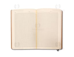 Caderneta tipo moleskine 21x13,8 cm - Embalagem de papel reciclável, perfeita para armazenar seus documentos. Prática e