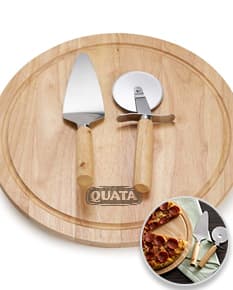 Kit Pizza de Madeira para Família - Conjunto tradicional de utensílios de cozinha em um barril de armazenamento vintage. Ideal para jantares em família e preparo de pizzas caseiras. Desfrute de momentos inesquecíveis na hora de cozinhar!