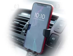 Suporte Veicular - Mantenha seu celular seguro e acessível durante suas viagens com o Suporte Veicular. Feito em plástico